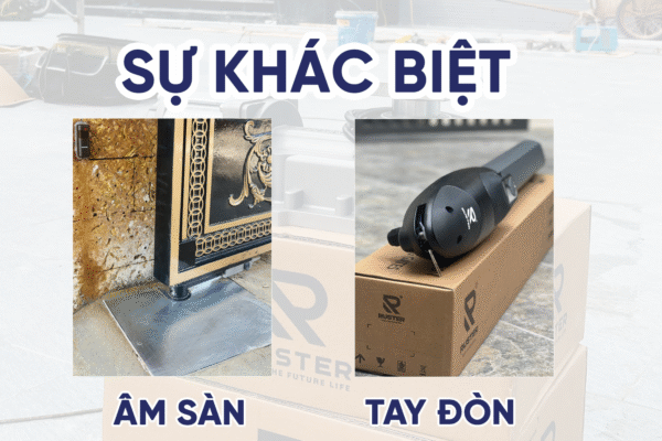 Sự khác biệt giữa cổng mở tay đòn và cổng mở âm sàn
