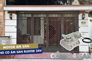 CẢI TẠO CỔNG TỰ ĐỘNG 4 CÁNH – MOTOR ÂM SÀN RUSTER 24V/600KG | Ruster Việt Nam