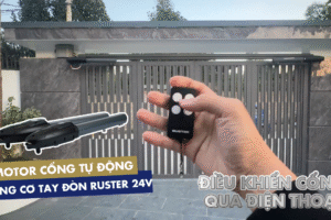 CỔNG 4 CÁNH – MOTOR TAY ĐÒN RUSTER 24V/350KG | Ruster Việt Nam